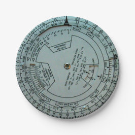 Pappra Tallrikar för flygnavigeringsdator