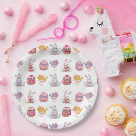 Pappra Tallrikarna Påsk Mönster