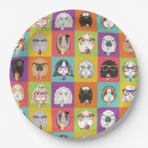 Pappra Tallrikarna vid Guinea Gris Party