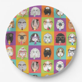 Pappra Tallrikarna vid Guinea Gris Party