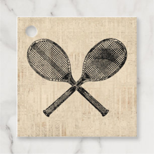 Pappra Tennis Rackets Antique Tennis Racquet-skrip Gåvor Etiketter