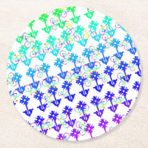 Pappra Underlägg för cyklar och blommor