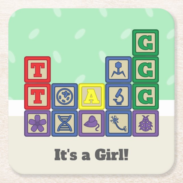 Pappra Underlägg för framtida biologer Papper Kvadrat (Framsidan)