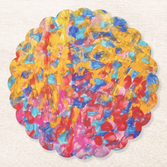 Pappra Underlägg i uppringd rund Papper (Framsida)