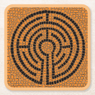 PAPPRA Underlägg på LABYRINTH XIII Papper Kvadrat