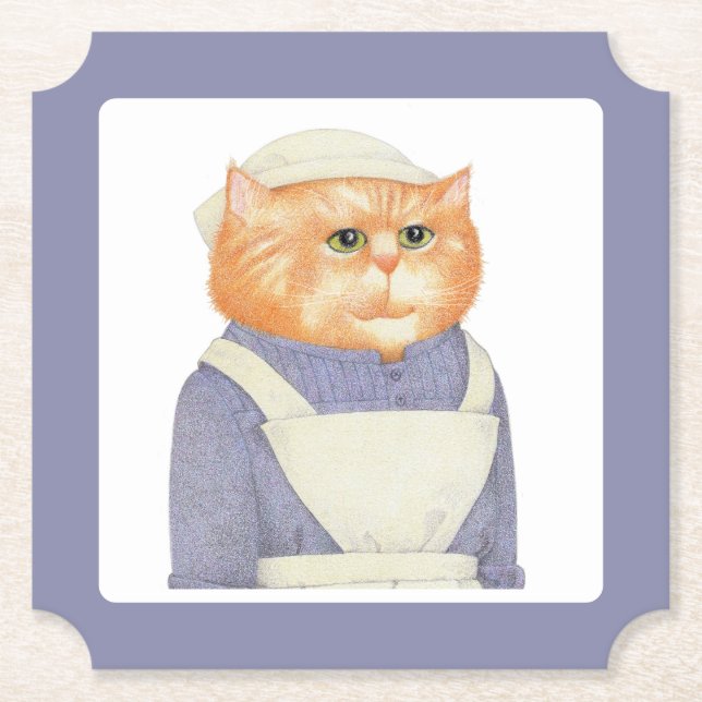 PAPPRA UNDERLÄGGEN COOK CAT BILJETT UNDERLÄGG PAPPER (Framsida)