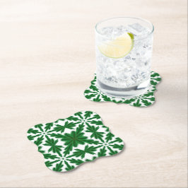 Pappra Underläggen gräs Mandala Underlägg Papper