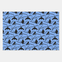 Pappra uppsättningen 3 för omslagning av Uggla Fla