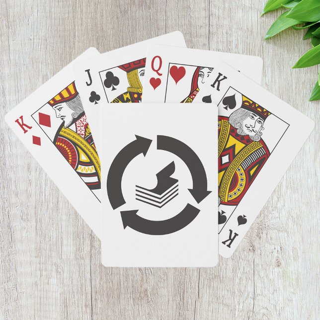 Pappra uppspelningskort för återvinning casinokort (Skapare uppladdad)