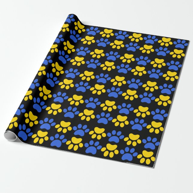 Pappra utskrift av lansing Bobcat-paw Presentpapper (Utrullad)