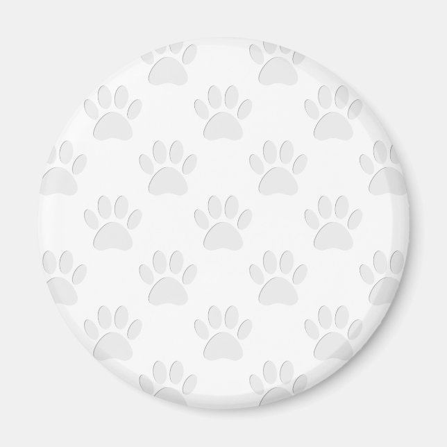 Pappra utskuren Hund Tass Mönster Magnet (Framsidan)