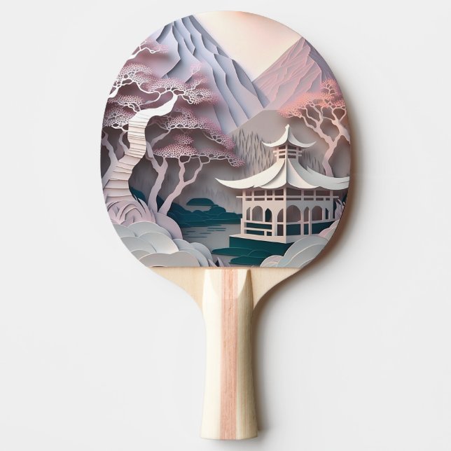 Pappra utstickspavilion Ligcape Ping Pong Paddle Pingisracket (Framsidan)