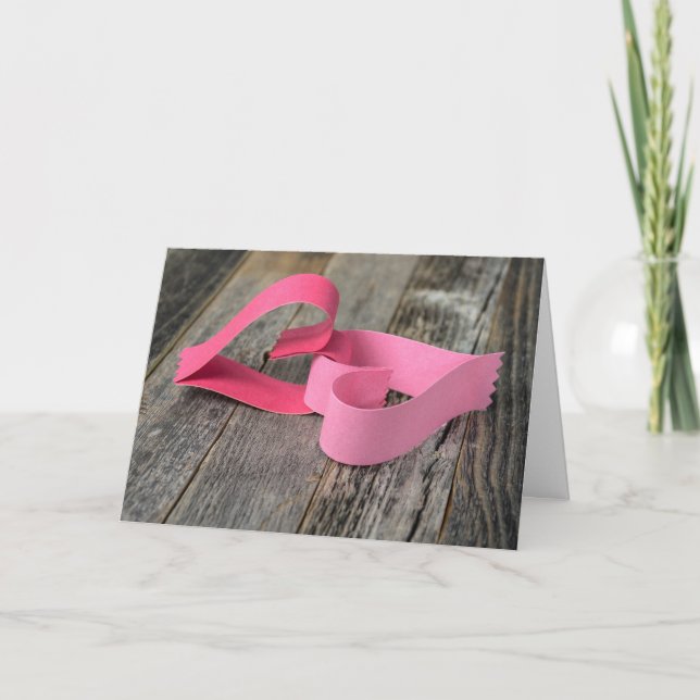 pappra valentinhjärtan helgkort (Framsida)