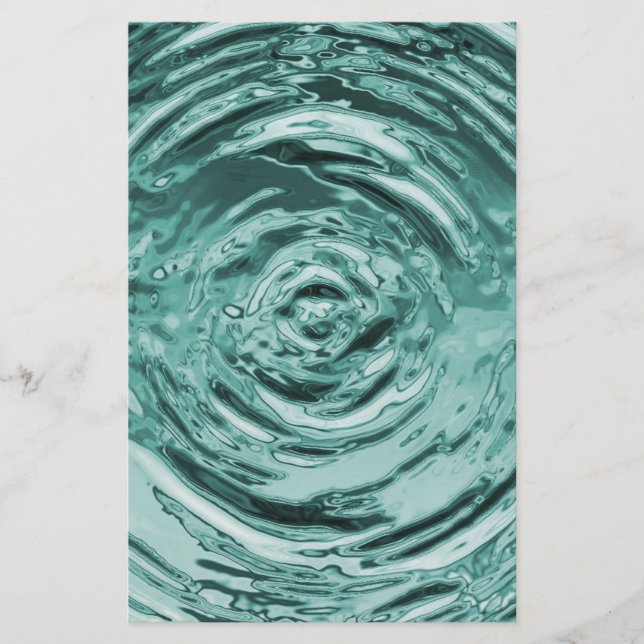 Pappra vatten Ripple Teal Craft (Framsida)
