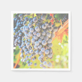 Pappra vinodlingsdruvor pappersservett