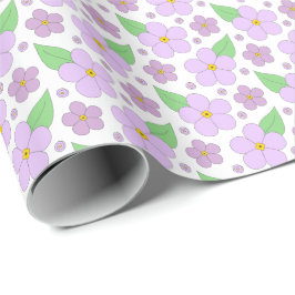 Pappra Wrapping för Lilac Flowers Mönster Presentpapper