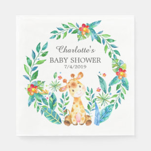 Papprare blöjor av Giraffe Baby Shower Pappersservett