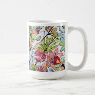 Papprare fåglar II Kaffemugg