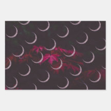 papprare inslagning av Höst löv Triple Måne