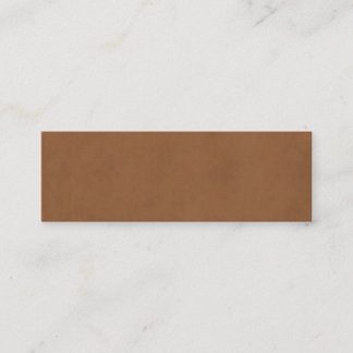 Papprare mall för Vintage Leather Brown Parchment Mini Visitkort