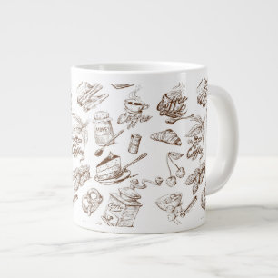Papprare mönster jumbo mugg
