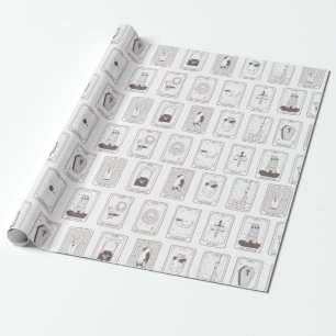 Papprare radbrytning av Tarotkort Presentpapper