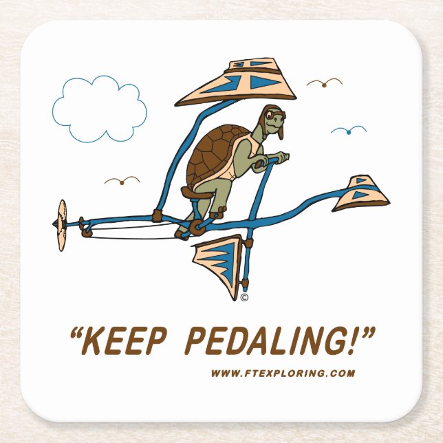 Papprare Underlägg - Behålla Pedaling (Framsidan)