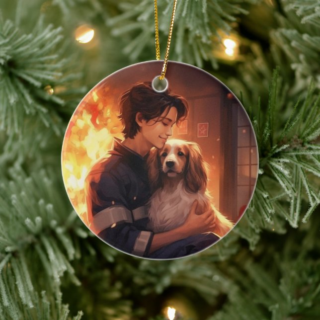 Pappsminneornament, Papillon-mamma present Julgransprydnad Keramik (Träd)