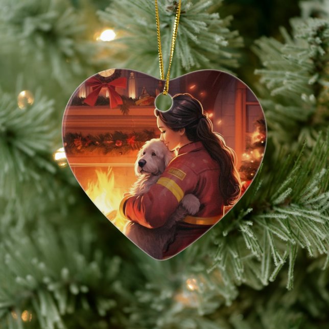 Pappsminneornament, Papillon-mammans present Julgransprydnad Keramik (Träd)