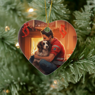 Pappsminneornament, Papillon-mammans present Julgransprydnad Keramik