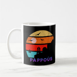 Pappús Retro Sunset Ocean Grandfather Kaffemugg