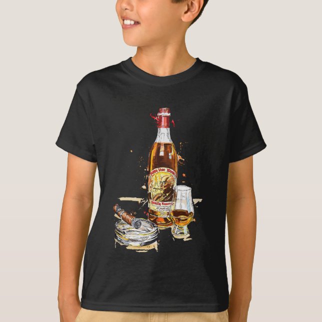 Pappy & Cigar Painting, Blantons, Buffalo Trace T Shirt (Framsida)