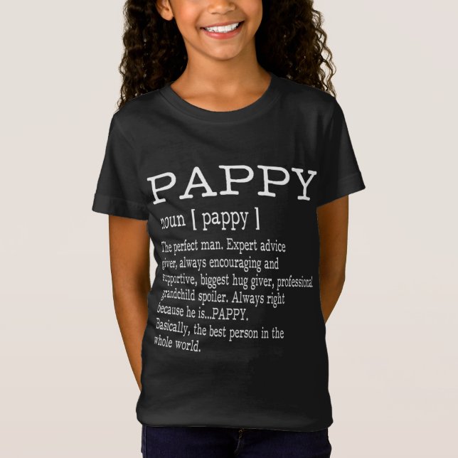 Pappy Definition Grandpa Fars dag Gifts - Manar T Shirt (Framsida)