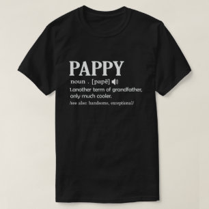 Pappy Definition underbart Coola Grandpa Gift T Shirt