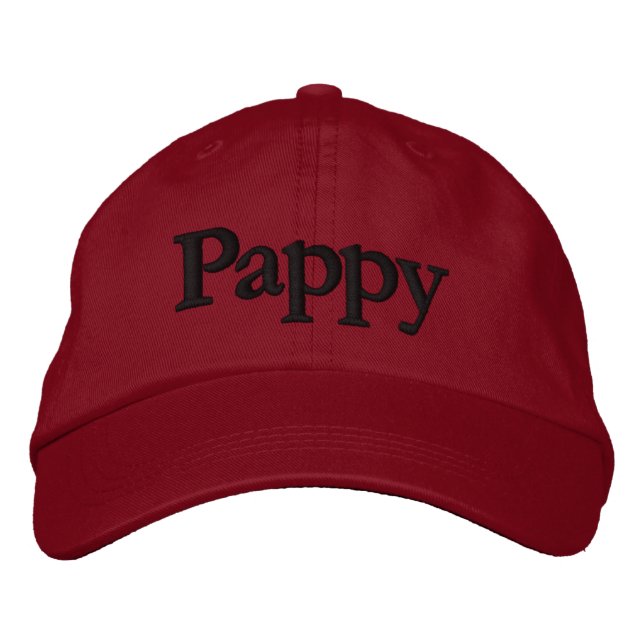 Pappy Embroized Baseball Cap Hat Broderad Keps (Framsida)