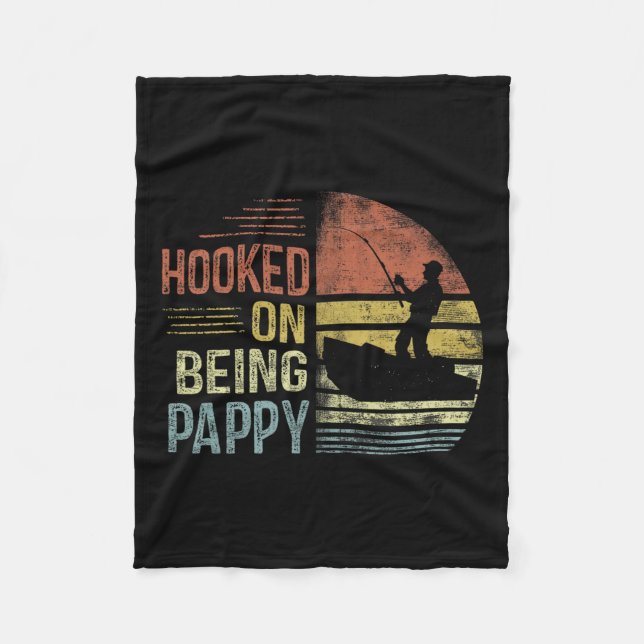 Pappy-fiskegåvor Pappy Pappor Fleecefilt (Framsidan)