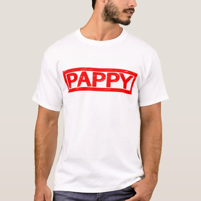 Pappy Frimärke T Shirt (Framsida)