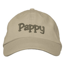 Pappy Mocha Embroiderad Baseball Cap / hat Broderad Keps