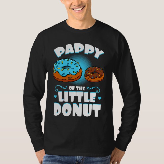 Pappy Of The Little Donut Gender Reveal Announceme T Shirt (Framsida)