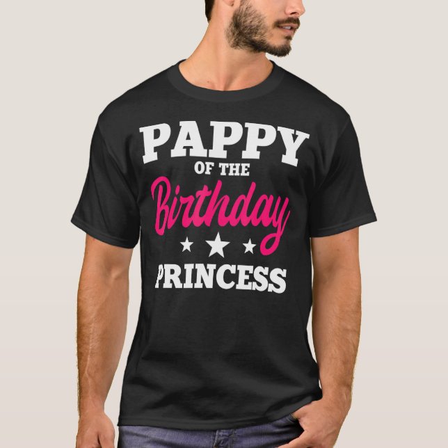 Pappy prinsessan Party Bday Celebrat T Shirt (Framsida)