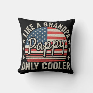 Pappy som en morfar, bara Cooler USA flagga Kudde
