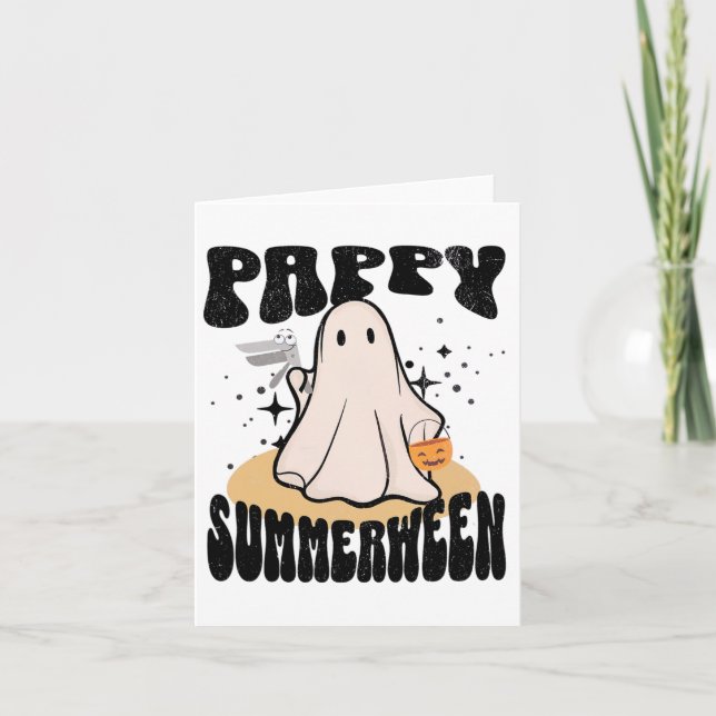 Pappy Summerween Ob Nurse Halloween Ghost with Spe Kort (Framsida)
