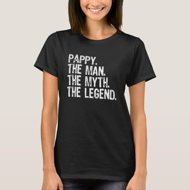 Pappy the man the Myth the Legend Coola Lung T Shirt (Framsida)