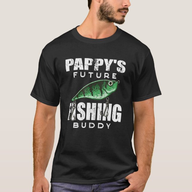 Pappys framtida fiskevänliga barnbarnskläder t shirt (Framsida)