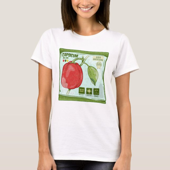 Paprika av Capsicum Red T Shirt (Framsida)