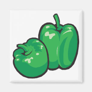 Paprika av grönt magnet