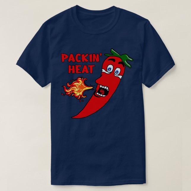 Paprika av Hett för packning T Shirt (Design framsida)