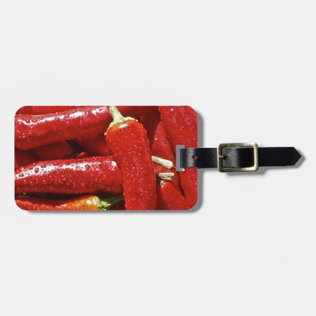 Paprika av röd hett bagagebricka (Horisontell Framsida)