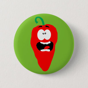 Paprika av röd Hett Knapp
