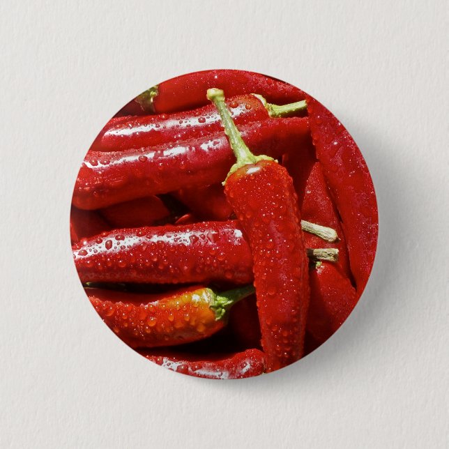 Paprika av röd hett knapp (Framsida)